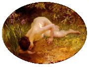 Charles-Amable Lenoir The Bather painting